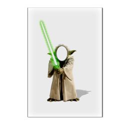 Painel Vazado Retangular Tema Yoda - 1816 - ESTAMPARIA NET 