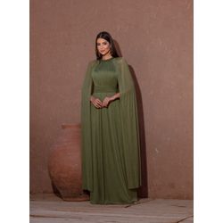 Vestido Antônia Verde Oliva - VLAVO-001 - ESTILO IT