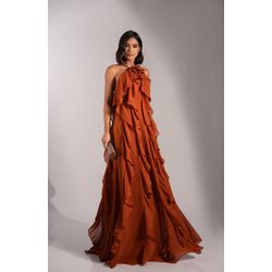 vestido Michelle terracota - VL-MCL-TCT-242 - ESTILO IT