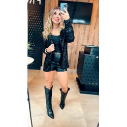 Blazer Paetê Preto - VFBP002 - ESTILO IT