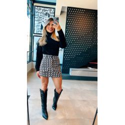 Blusa Veludo Preta - VFTPB01 - ESTILO IT