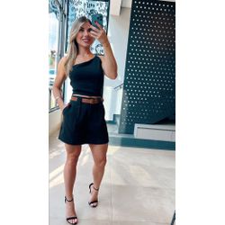Short Saia Alfaiataria Preto - VFSS04 - ESTILO IT