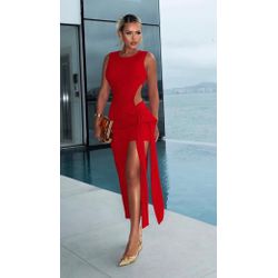 Vestido Monica Vermelho - VFVI06 - ESTILO IT