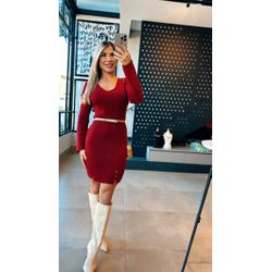 Vestido Tricô Cherry - VFVCC-04 - ESTILO IT