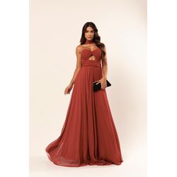  Vestido Pamela Terracota - VLPT-06 - ESTILO IT