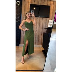 Vestido Laura Verde Oliva - VFVLVO-001 - ESTILO IT
