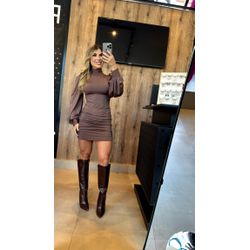 Vestido Carol Marrom - VFVCC-001 - ESTILO IT