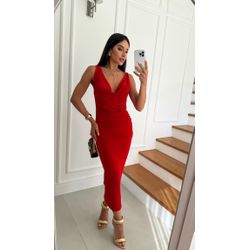 Vestido Carla Vermelho - VFVMCV-001 - ESTILO IT