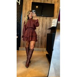 Vestido Mari Marrom - VFVCM-0034 - ESTILO IT