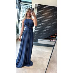 Vestido Ágata Tule Azul Marinho - VLAGTAM-006 - ESTILO IT