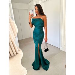 Vestido Mariah Verde Esmeralda - VLMRIVE-003 - ESTILO IT