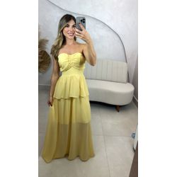 Vestido Barbara Amarelo - VLBRBA-002 - ESTILO IT