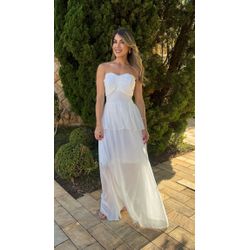 Vestido Barbara Off White - VLBRBOW-005 - ESTILO IT