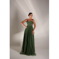 Vestido Eloá Verde Oliva - VL-ELA-VO-181 - ESTILO IT