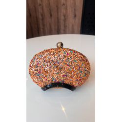 Clutch Pedrarias Laranja - CLTClR-001 - ESTILO IT