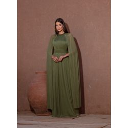 Vestido Romana Capa Oliva - VLRCO-001 - ESTILO IT