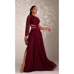 Vestido Stéfany Marsala - VLSTFM-009 - ESTILO IT