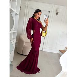 Vestido Lívia Marsala - VLLMM-02 - ESTILO IT