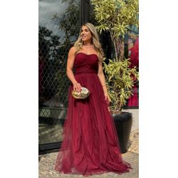 Vestido Isabel Marsala - VFIL-05 - ESTILO IT