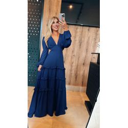 Vestido Giovana Azul Marinho - VLGOVA-006 - ESTILO IT