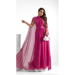Vestido Romana Capa Fúcsia - VLRCF-009 - ESTILO IT