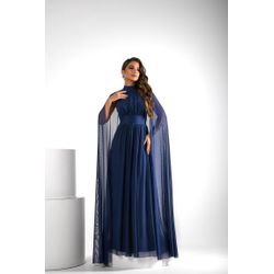 Vestido Romana Capa Azul Marinho - VLRCAM-008 - ESTILO IT