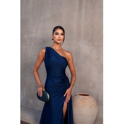 vestido Yasmin azul marinho - VL-YSM-AZ-MRHO-141 - ESTILO IT