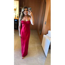 vestido Lina vermelho - VMLAV-001 - ESTILO IT