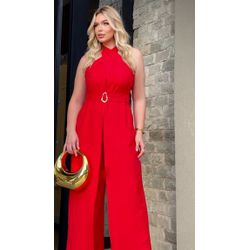 Macacão Nathalia vermelho - MNV-001 - ESTILO IT