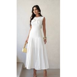 Vestido Antonia Off White - VM-ANT-OW-90 - ESTILO IT