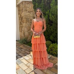 vestido Lorena Coral - VL-LRN-COL-10 - ESTILO IT