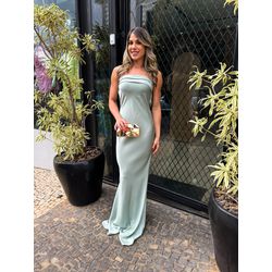 Vestido Luana verde menta - VL-LN-VM-68 - ESTILO IT