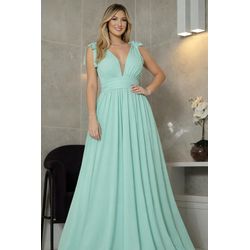 Vestido Patricia Tule Verde Menta - VL-PTR-VD-MTA-... - ESTILO IT