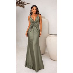 vestido Lucia Verde Oliva - VL-LCA-VO-211 - ESTILO IT