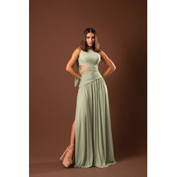 Vestido Stéfany s manga verde menta - VL-STFANY-S-... - ESTILO IT