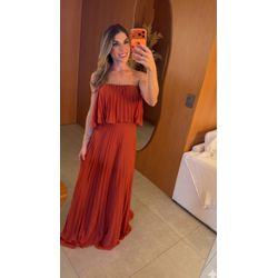 vestido nina terracota - VL-NN-TC - ESTILO IT