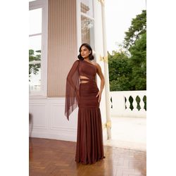 vestido Kelly marrom - VL-KLY-MRM-248 - ESTILO IT