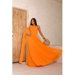 vestido Kátia laranja - VL-KTA-LNJ-228 - ESTILO IT