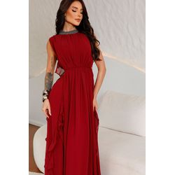 vestido Jorgina marsala - VL-JRN-MSL-18 - ESTILO IT