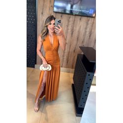 vestido flora caramelo - VM-FL-CRL-17 - ESTILO IT