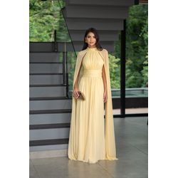 Vestido Romana Capa amarelo manteiga - VL-RMN-CP-A... - ESTILO IT