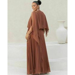 Vestido longo Arabela marrom - VL-ARBL-MRM-234 - ESTILO IT