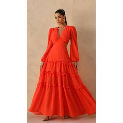 Vestido Giovana Laranja - VL-GI-LRJ-56 - ESTILO IT