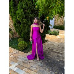 vestido aurora prada fúcsia - VL-ARA-FSC-45 - ESTILO IT