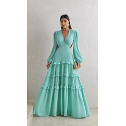 Vestido Giovana Verde Menta - VL-GI-VM-56 - ESTILO IT