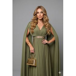 Vestido Athena verde oliva - VL-ATHNA-VD-OLVA-271 - ESTILO IT