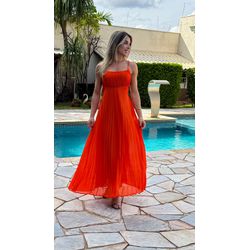 vestido alana laranja - VM-ALN-LRJ-93 - ESTILO IT