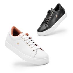 Kit 2 Tenis Feminino Casual Original Madchen Branc...
