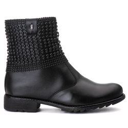Bota Feminina Cano Baixo Pedraria Milão - BOTAPEDR... - Estilo Shoes