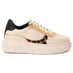 Tenis Feminino Chloe Off White Onça - CREPERONCA - Estilo Shoes